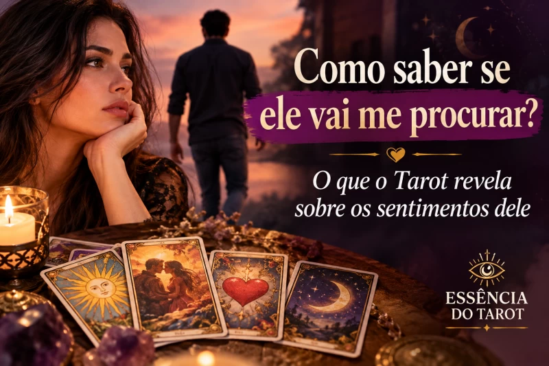 Como saber se ele vai me procurar? O que o Tarot revela sobre os sentimentos dele